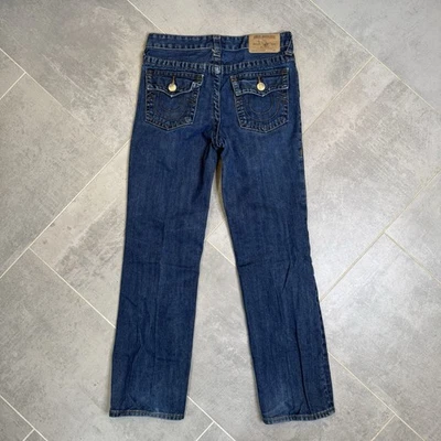 True Religion Girls Denim Straight Leg Jeans Size 14 Flap Pockets VGUC - Image 1 of 4