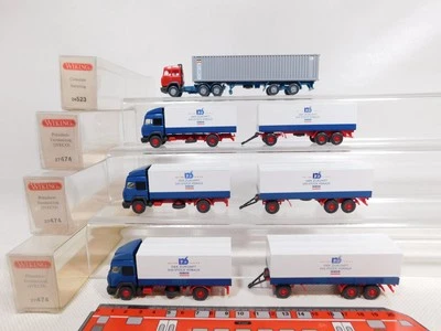 4X Wiking H0 1:87 LKW Iveco 24 523 Alianca 27 474 125 Anni Box #DP554-0,5 - Immagine 1 di 4