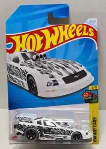 Hot wheels 2021 White/Black Decal Mustang Funny Art Car 1.64 Malaysia Sealed - Picture 1 of 6