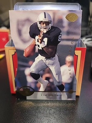 1996 Leaf Tim Brown #130 Press Proof Die-Cut /2000 Oakland Raiders HOF - Image 1 of 2