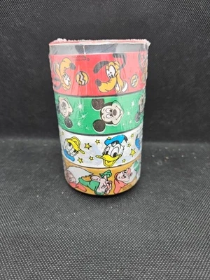 Vintage Cleo Christmas Decorative Ribbon Walt Disney Characters NOS - Image 1 of 4