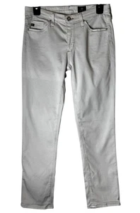 AG Adriano Goldschmied Jeans Women 26 Gray The Prima Mid Rise Cigarette Crop - Picture 1 of 10