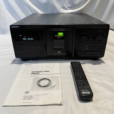 Sony CDP-CX300 Mega Storage 300 CD Player With Remote Works New Belts Serviced! - Image 1 of 4