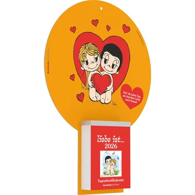 NEUMANN VERLAGE GMBH & CO liebe ist... 2026 Tagesabreißkalender - Rückwand 22,5x31,5 - Block 8,1x10,6 2026