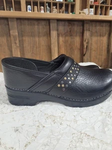 Zueco cómodo para mujer Dansko Pavan napa fresada negra - NUEVO - talla EU 42M - Imagen 1 de 6