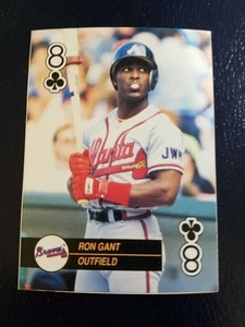 Ron Gant Atlanta Braves 1992 Major League Aces Baseball Squared Corners - Picture 1 of 2