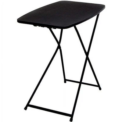 Adjustable Height Personal Folding TV Tray Table Snack Bedside Dinner Table 26" - Image 1 of 4