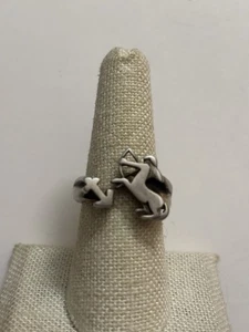 Vintage Sterling Silber Schütze Bogenschütze Zentaur Ring 7,5 - Bild 1 von 5