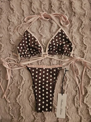 Bikinis Frankies punto cacao parte superior grande e inferior pequeña NUEVO Foto 1 de 4