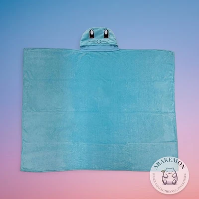 POKÉMON Couverture a capuche/ plaid doux pokemon carapuce 120x150 cm enfant