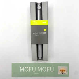 Penna gel firma Mitsubishi uni-ball ZENTO argento 0,38 mm UBZH38.26 Giappone nuova - Foto 1 di 11