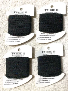 Rainbow Gallery Twedie 18 Wool Needlepoint Thread 4 Cards Dark Green Tweed - Picture 1 of 8