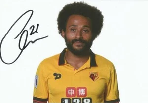 WATFORD: IKECHI ANYA SIGNED 6x4 PORTRAIT PHOTO+COA - Picture 1 of 1