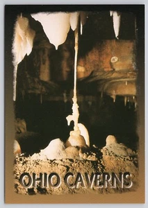 Postal OH West Liberty Ohio Caverns Formación en forma de bomba del casco antiguo - Imagen 1 de 2