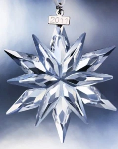 Swarovski Annual Large Snowflake Christmas Holiday Ornament 2011 NIB Crystal! - Picture 1 of 5