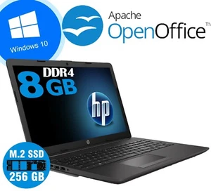 Notebook Pc Portatile HP 255 G7 Display 15.6 Amd 2,6GHz 8gb ssd256gb win 10 pro - Foto 1 di 6