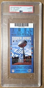 2008 Super Bowl XLII Ticket Stub PSA Auth ELI MANNING PSA/DNA Auto - Picture 1 of 2