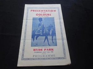 Vintage July 16 1936 Hyde Park NY Presentation New Colours For Guards Program - Picture 1 of 1