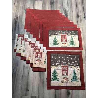 Park Designs Good Tidings 手绘假日餐巾和餐巾 8 件套 — 第 1/4 张图片