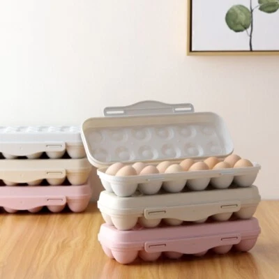New 12/18 Eggs Refrigerator Eggs Storage Box Storage Container for Cas - Image 1 of 4