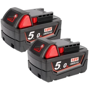 2X M18B5 18V 50Ah Ersatzakku Compatible avec Milwaukee M18 18Volt Akku 48-11-... - Imagen 1 de 8