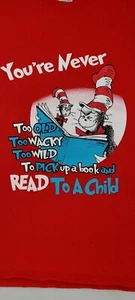 Women's/Girls T-Shirt Dr Seuss Theme Read Size S - Picture 1 of 3
