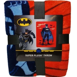 DC Comics Warner Brothers Batman Red Knight Super Plush Throw Blanket 46"x 60" - Picture 1 of 4