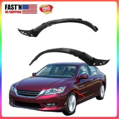 Fit For 2013-2015 Honda Accord Fender Liner Front Driver and Passenger Side Foto 1 de 4