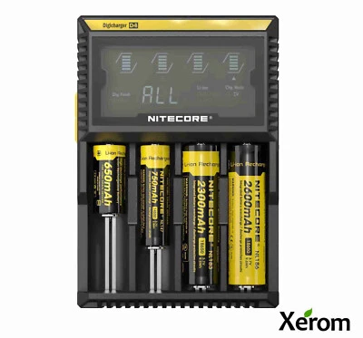 Nitecore D4 Intelligent Battery Charger Lithium LiFePO NiMH-Cd AAA 18670 26650 - Image 1 of 4