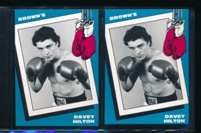 Lot (2) 1990 Brown's Boxing #30 Davey Hilton Jr. Middleweight (AL74) SWSW6 - Image 1 of 2