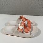 Chaco Chillos Slide Strap Sandals Women's Size 7 Comfort White Orange
