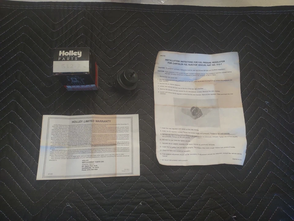 Regulador de presión de combustible Holley 512-7 84-85 Mopar Dodge Caravan Daytona Lebaron Foto 1 de 4