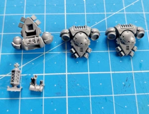 40k Space Marines Primaris Black Templars Crusader Bits Rucksack mit Lampen x3 - Bild 1 von 1