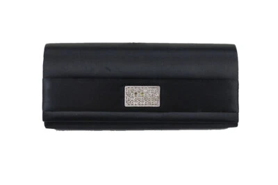 Style & Co. New Black Jacinda Satin Evening Clutch OSFA $24.98 - Image 1 of 4