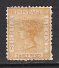 M19179 Sierra Leone 1872 SG8 - 3d buff. No gum. Odd shortish perf.