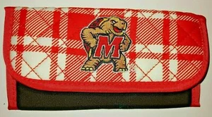 Nueva Maryland Terrapins NCAA Mujer Cubierta de chequera Billetera por Spirit Ready Nueva con etiquetas - Imagen 1 de 5