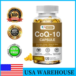 Coenzyme Q-10 200mg CoQ 10, Heart Health Support,Increase Energy & Stamina,Vegan - Picture 1 of 9