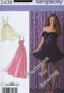 Patrón Simplicidad Costura Mujer Vestido 3 Largas Talla 4-12 NUEVO - Imagen 1 de 1
