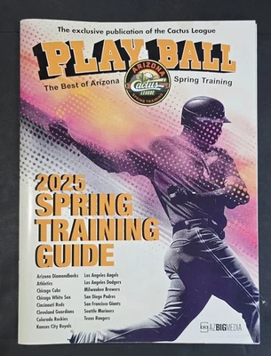 2025 MLB Playball Cactus League Spring Training Guide Magazine  - Image 1 of 4