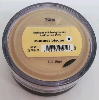 bareMinerals Summer Bisque 2B Multi-Tasking Concealer SPF20 ~ 2g / 0.07oz SEALED - Image 1 of 3