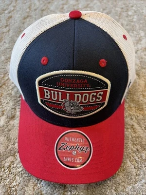 Gonzaga Zags Bulldogs Trucker Hat Cap Zephyr NCAA Mesh Back Adult Adjustable - Image 1 of 4