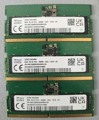 DDR5 SODIMM Laptop Memory 24GB (3x8 Sticks) - Image 1 of 2
