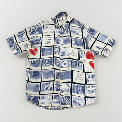 Рубашка Moschino Rayon Polaroid размер средний на пуговицах - Изображение 1 из 4