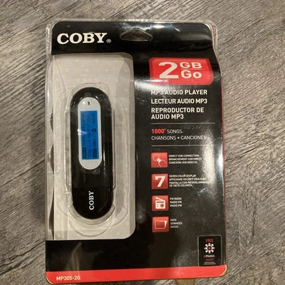 Coby 2GB Go MP3 Audio Player  New In Package 1000 Songs - Image 1 of 4