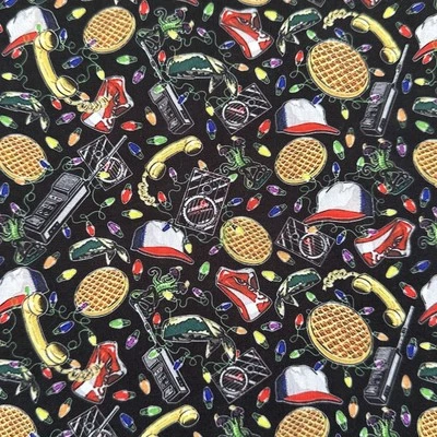 Stranger Things Eleven Character Fabric Polycotton Fat Quarter Craft  - Image 1 of 3