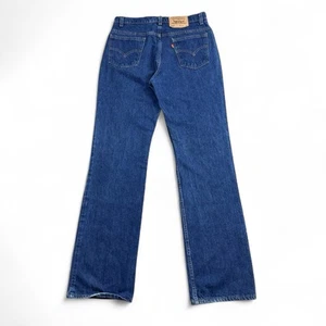 Jeans vintage Levi’s 517 para hombre 32x34 lavado oscuro denim naranja pestaña corte bootcut EE. UU. - Imagen 1 de 12