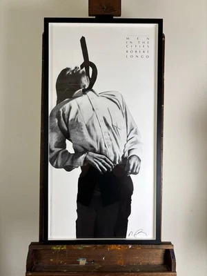 Póster litográfico offset firmado a mano por Robert Longo Men in the Cities: Eric Foto 1 de 4