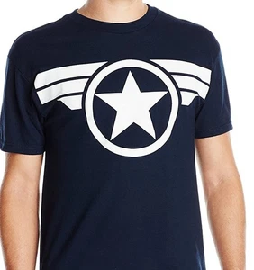 Camiseta Grande Marvel Comics Capitán América Super Soldado Logo Estrella NUEVA SIN USAR - Imagen 1 de 1