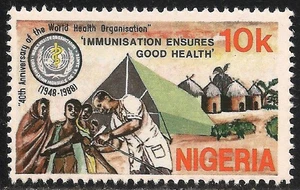 Nigeria #529 (A151) VF MNH - 1988 10k Immunization / WHO 40th Anniversary - Picture 1 of 1