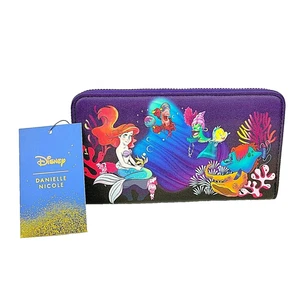 Disney Ariel La Sirenita Bajo el Mar Cartera con Cremallera Danielle Nicole - Imagen 1 de 6